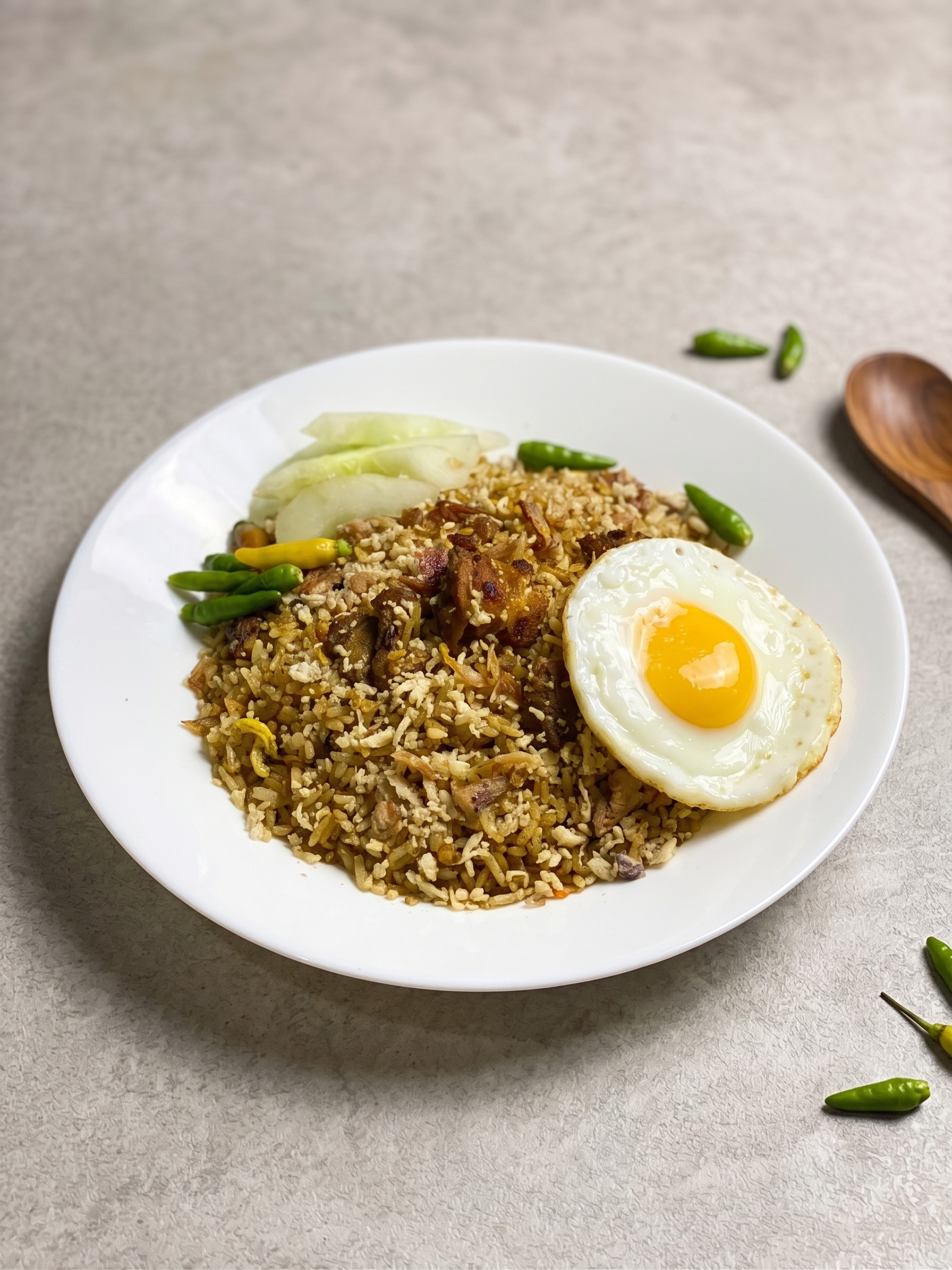 Nasi Goreng Kebuli dengan topping telur